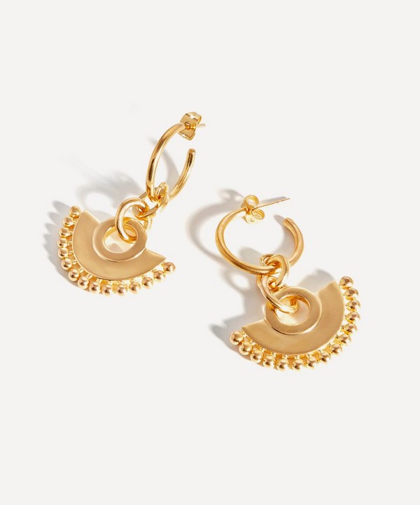 Missoma - 18ct Gold-Plated Zenyu Chandelier Hoop Earrings image number null