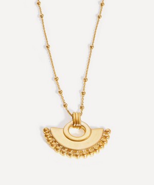 Missoma - 18ct Gold-Plated Vermeil Silver Zenyu Fan Pendant Necklace image number 2