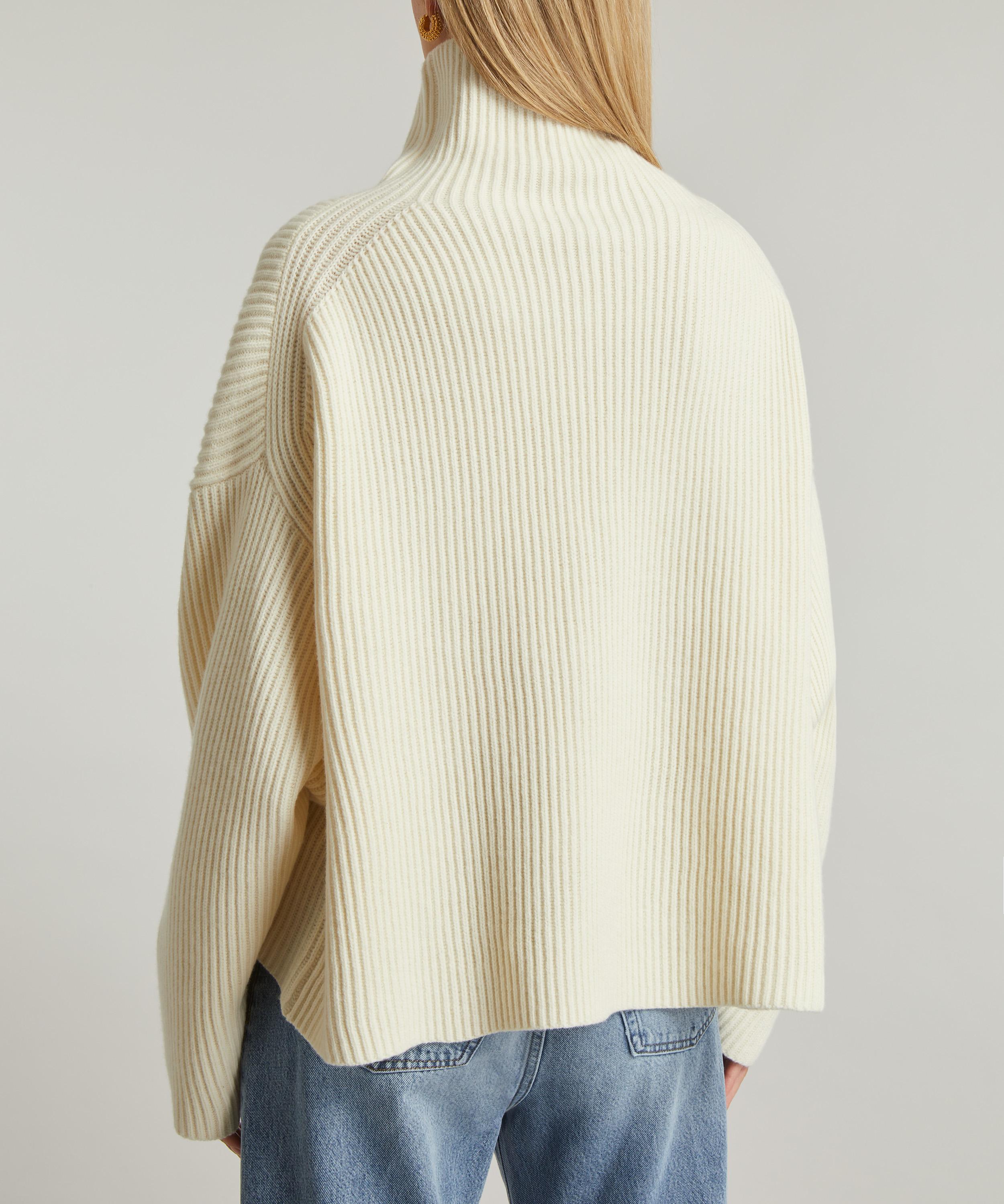 Toteme - Ribbed Wool-Blend Turtleneck Jumper image number 3