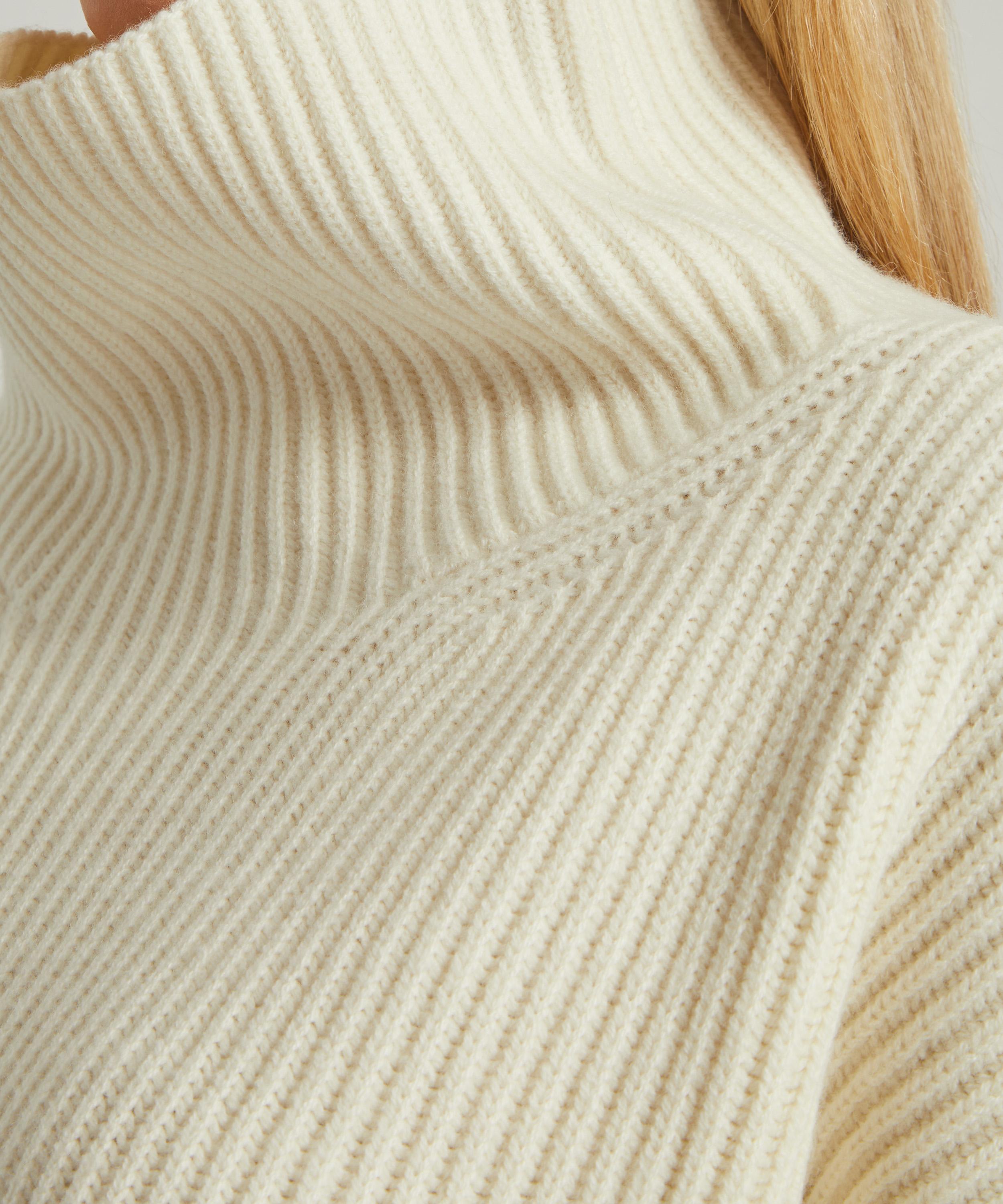 Toteme - Ribbed Wool-Blend Turtleneck Jumper image number 4
