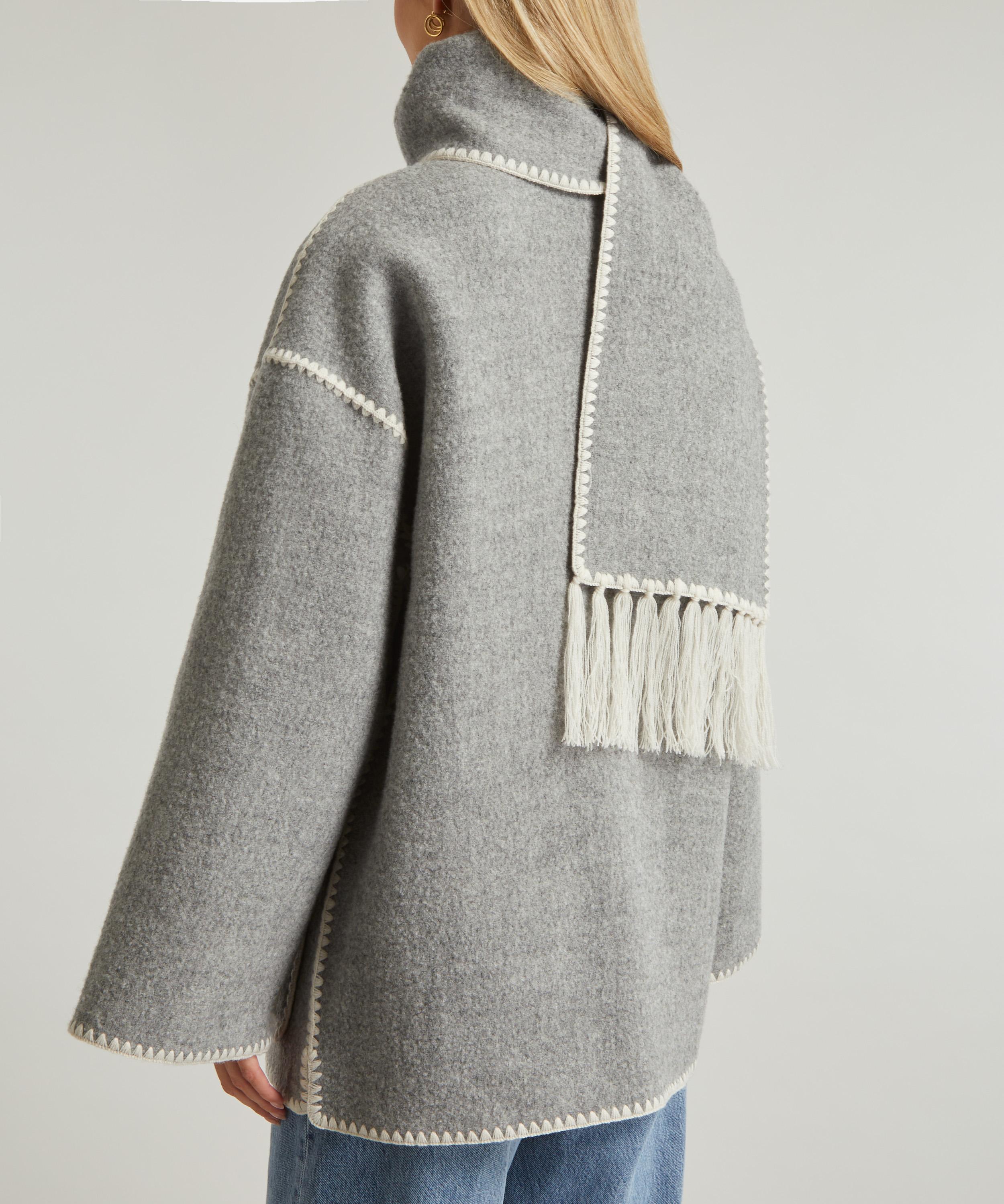 Toteme - Embroidered Scarf Jacket image number 3