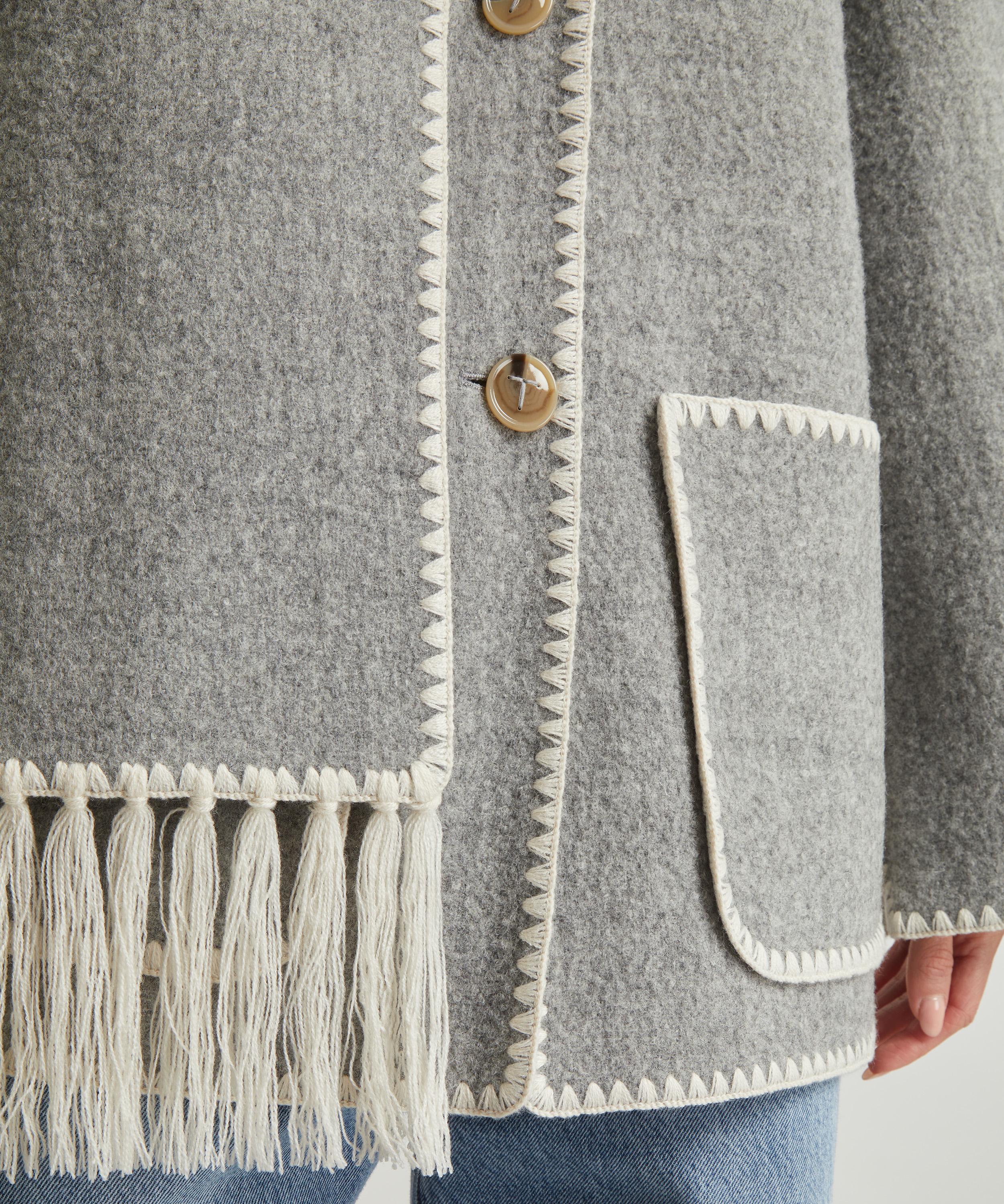 Toteme - Embroidered Scarf Jacket image number 4