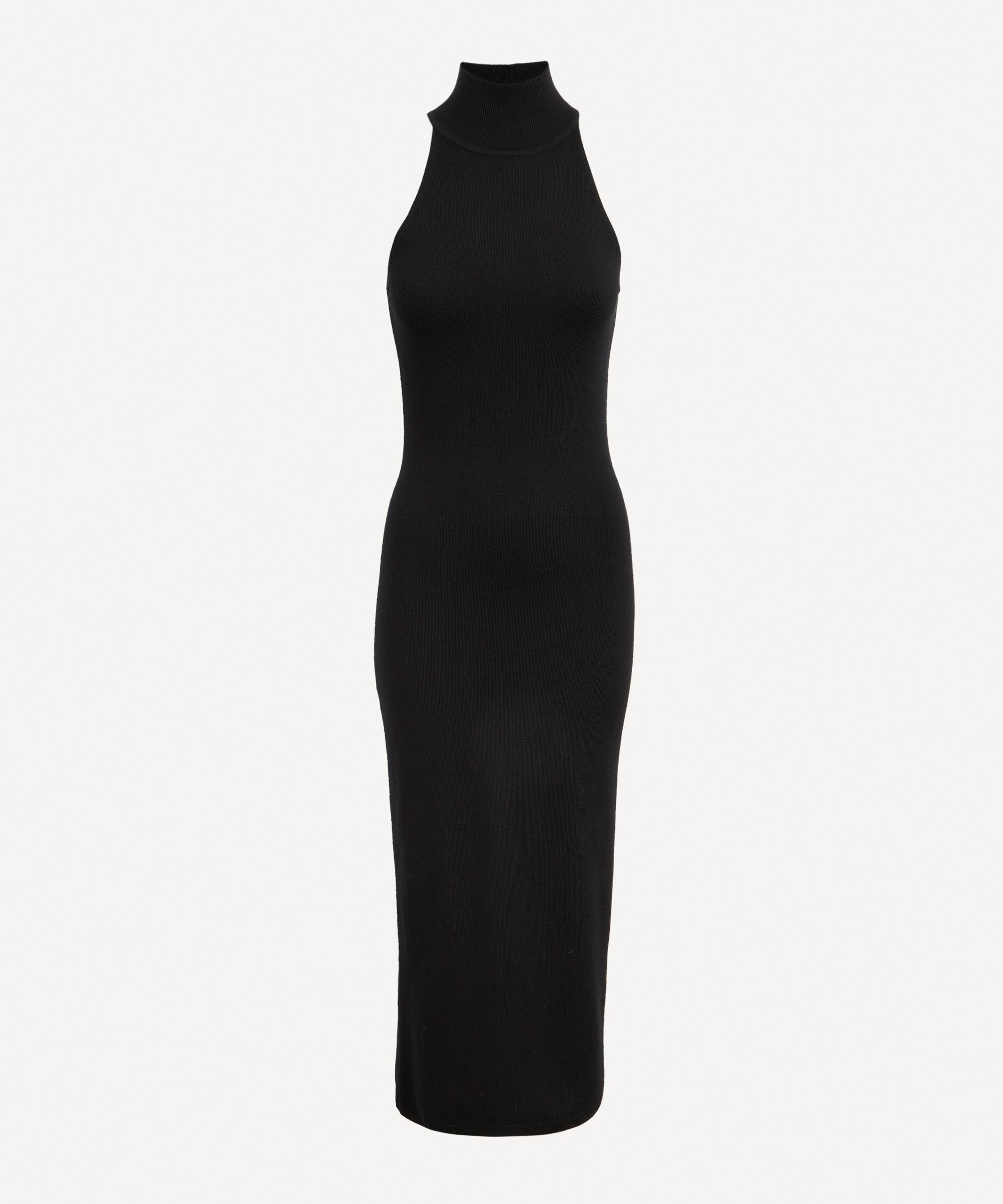 Totême - Ribbed Neck Wool Dress image number 0