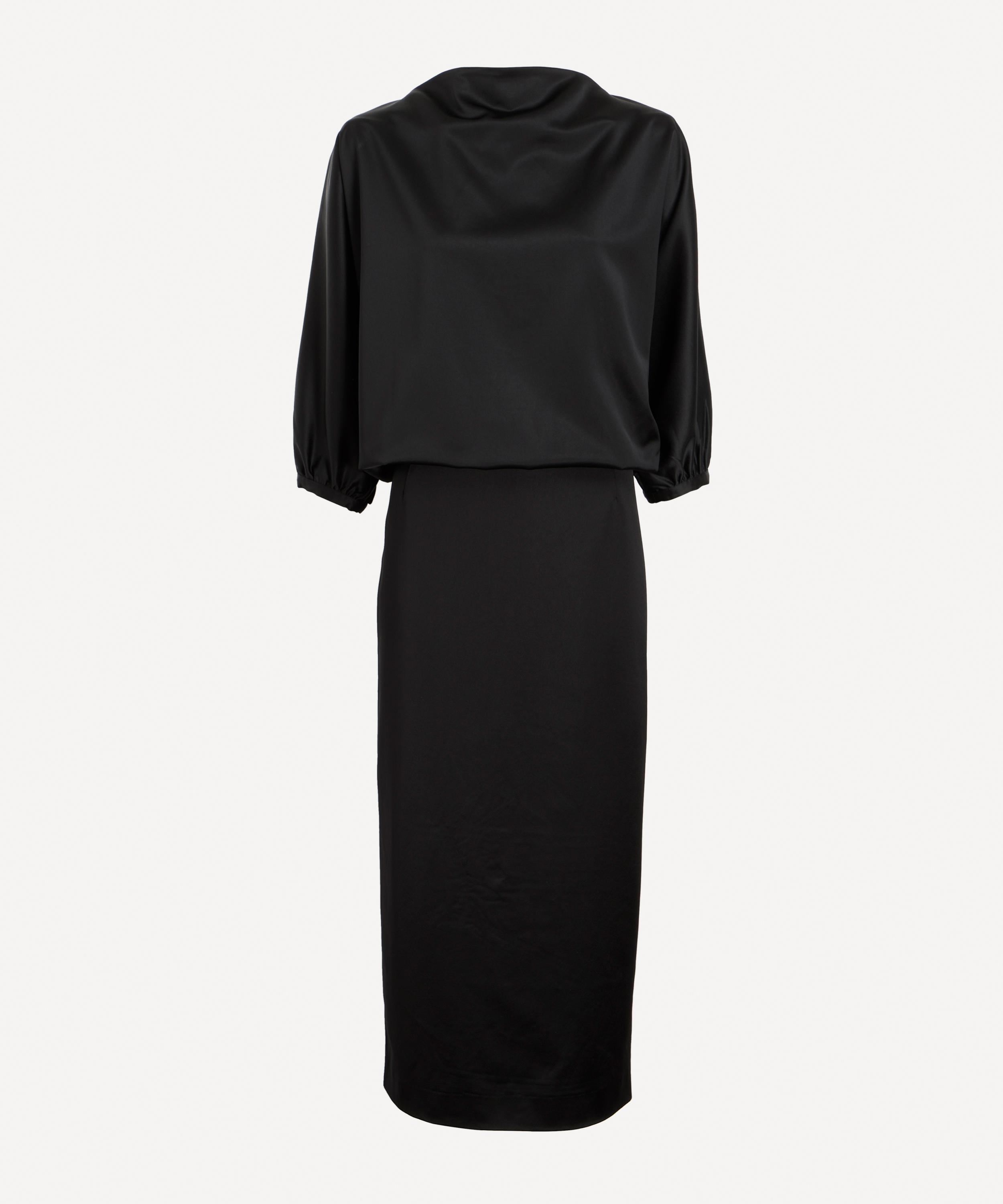 Totême - Draped Satin Dress image number 0