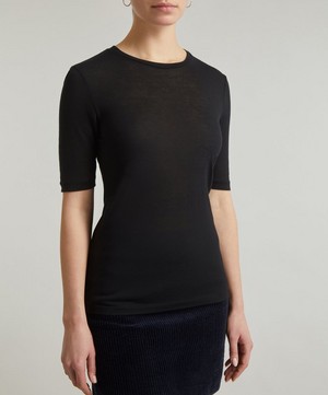 Totême - Thin Cashmere-Modal T-Shirt image number 2