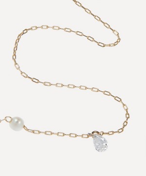 Mizuki - 14ct Gold Single Akoya Pearl and Diamond Bracelet image number 2