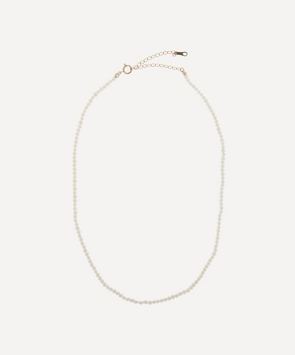 Mizuki - 14ct Gold Dancing Pearl Necklace image number null
