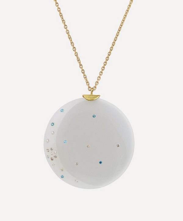 Jacqueline Cullen - 18ct Gold Galactica Disc Pendant Necklace image number null