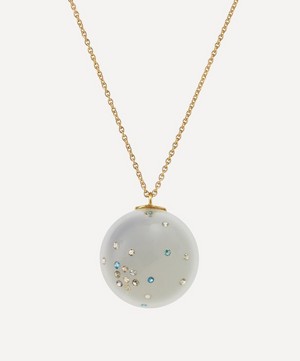 Jacqueline Cullen - 18ct Gold Galactica 1/2 Dome Pendant Necklace image number 0