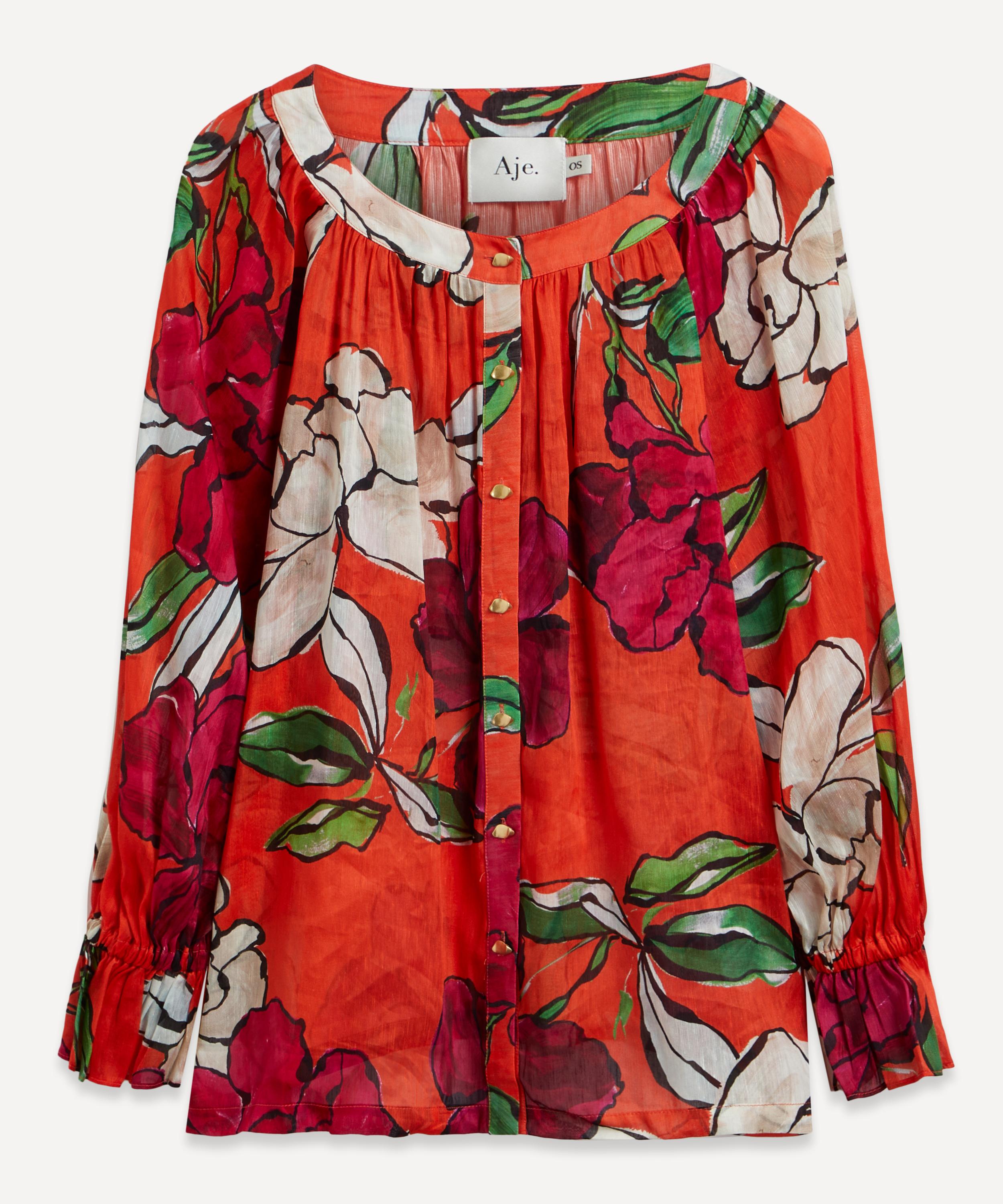 Aje - Vivid Camellia Le Corsaire Blouse image number 0