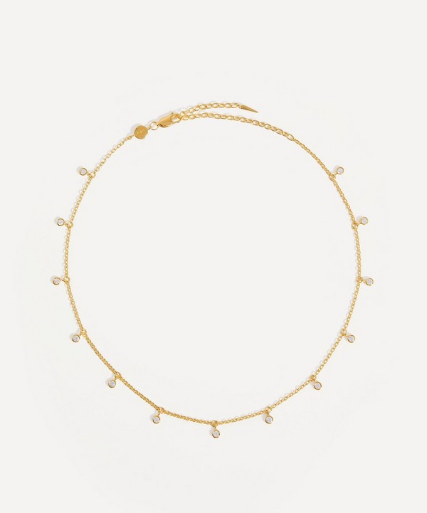 Missoma - 18ct Gold-Plated Vermeil Silver Interstellar Drop Choker Necklace image number null
