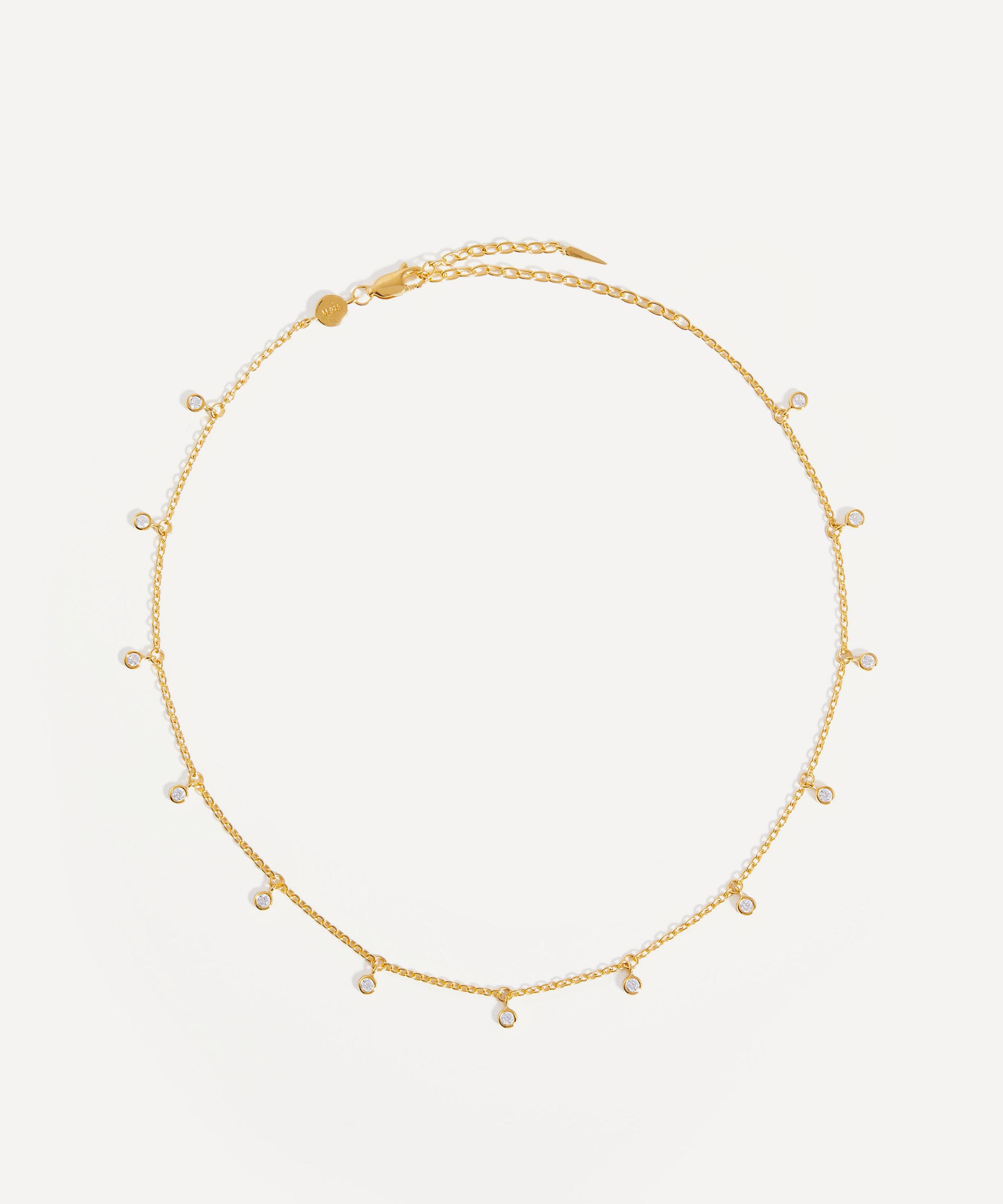 Missoma - 18ct Gold-Plated Vermeil Silver Interstellar Drop Choker Necklace