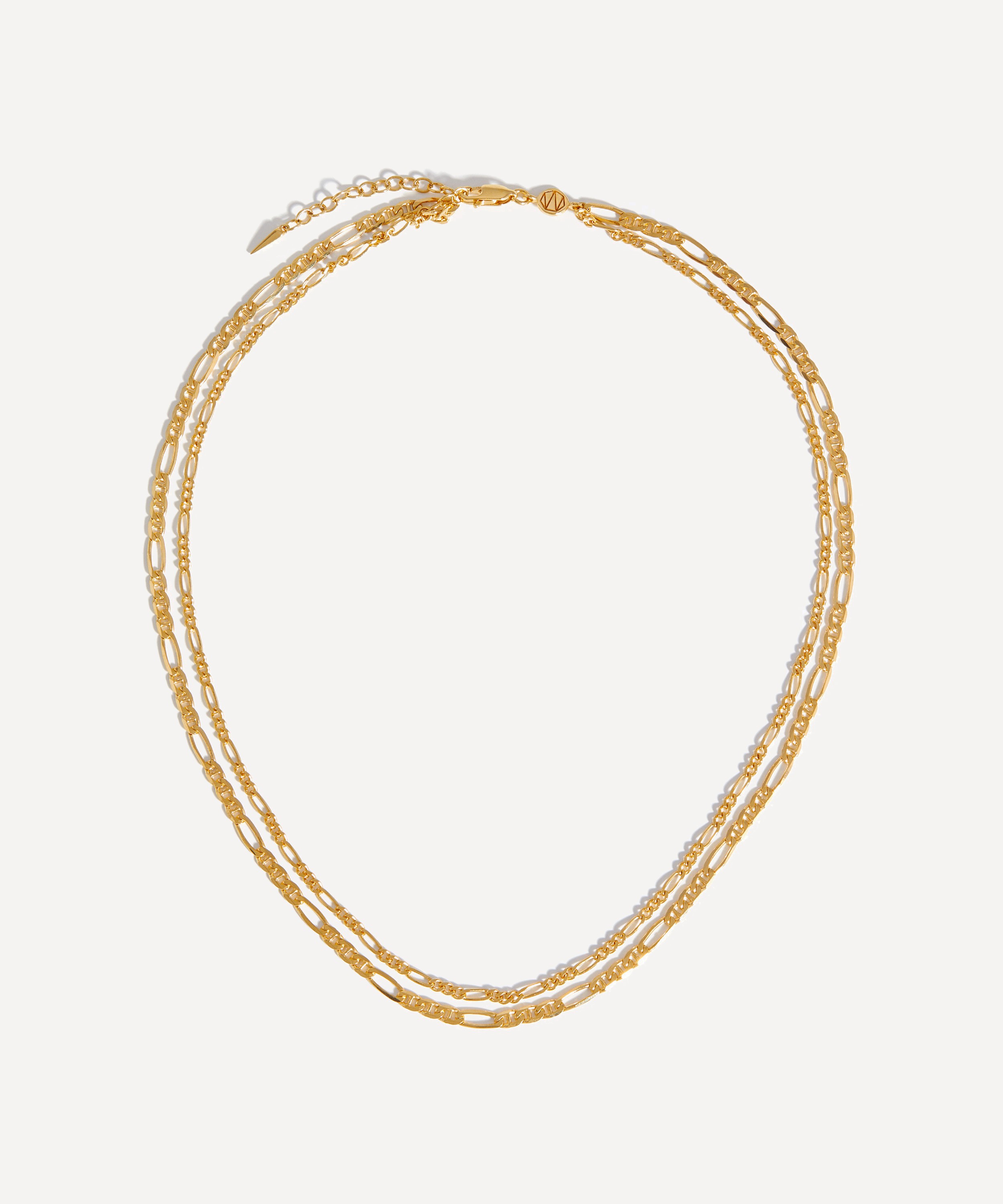 Missoma - 18ct Gold-Plated Vermeil Silver Filia Double Chain Necklace image number 0