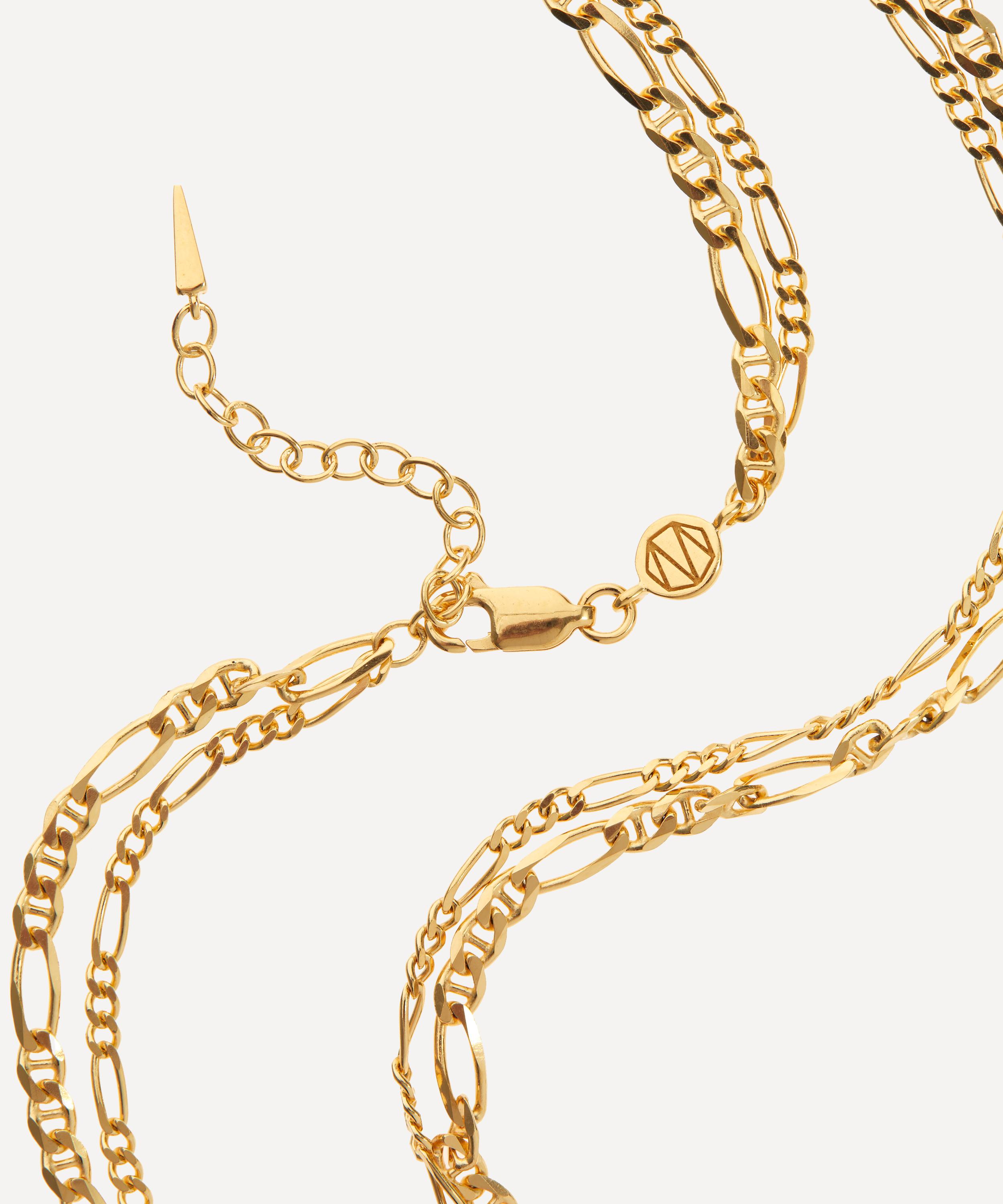 Missoma - 18ct Gold-Plated Vermeil Silver Filia Double Chain Necklace image number 1