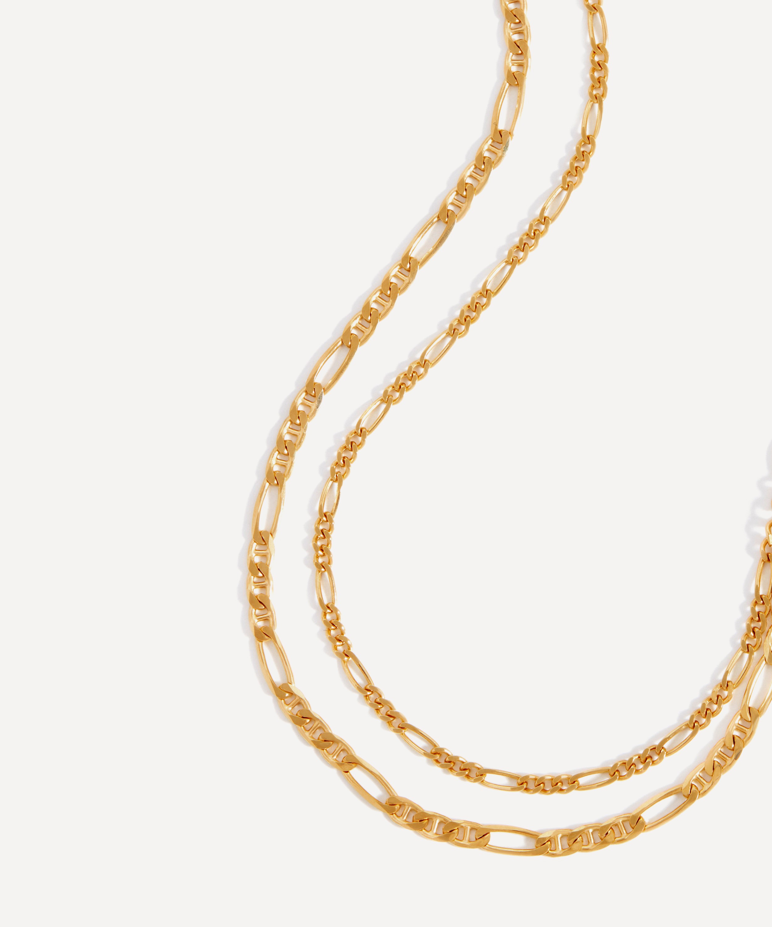 Missoma - 18ct Gold-Plated Vermeil Silver Filia Double Chain Necklace image number 2
