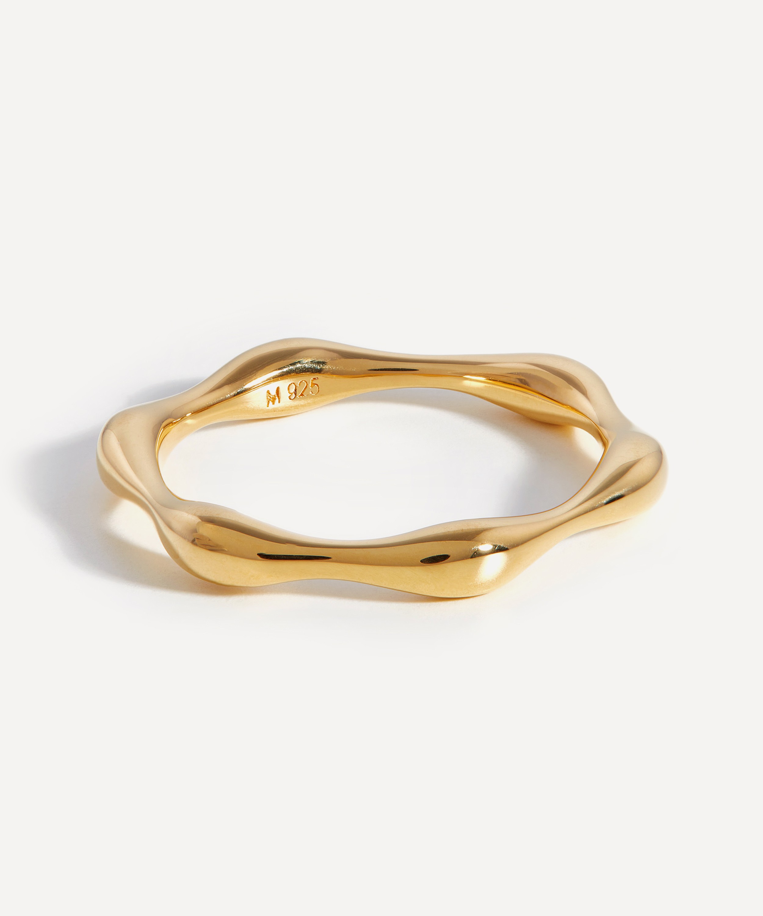 Missoma - 18ct Gold-Plated Vermeil Silver Molten Stacking Ring image number 0