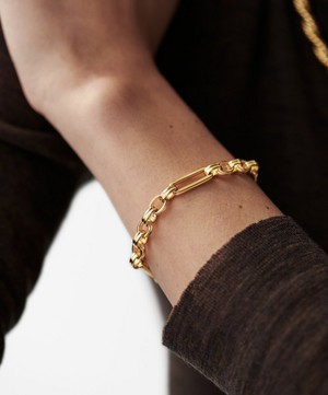 Missoma - 18ct Gold-Plated Axiom Chain Bracelet image number 1