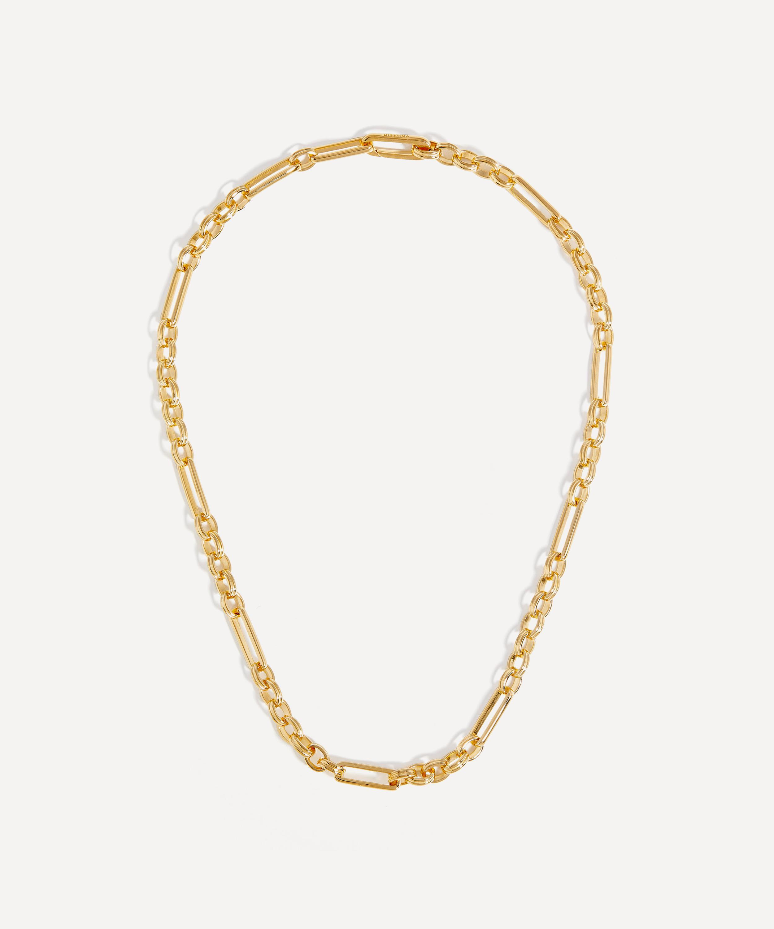 Missoma - 18ct Gold-Plated Axiom Chain Necklace image number 0