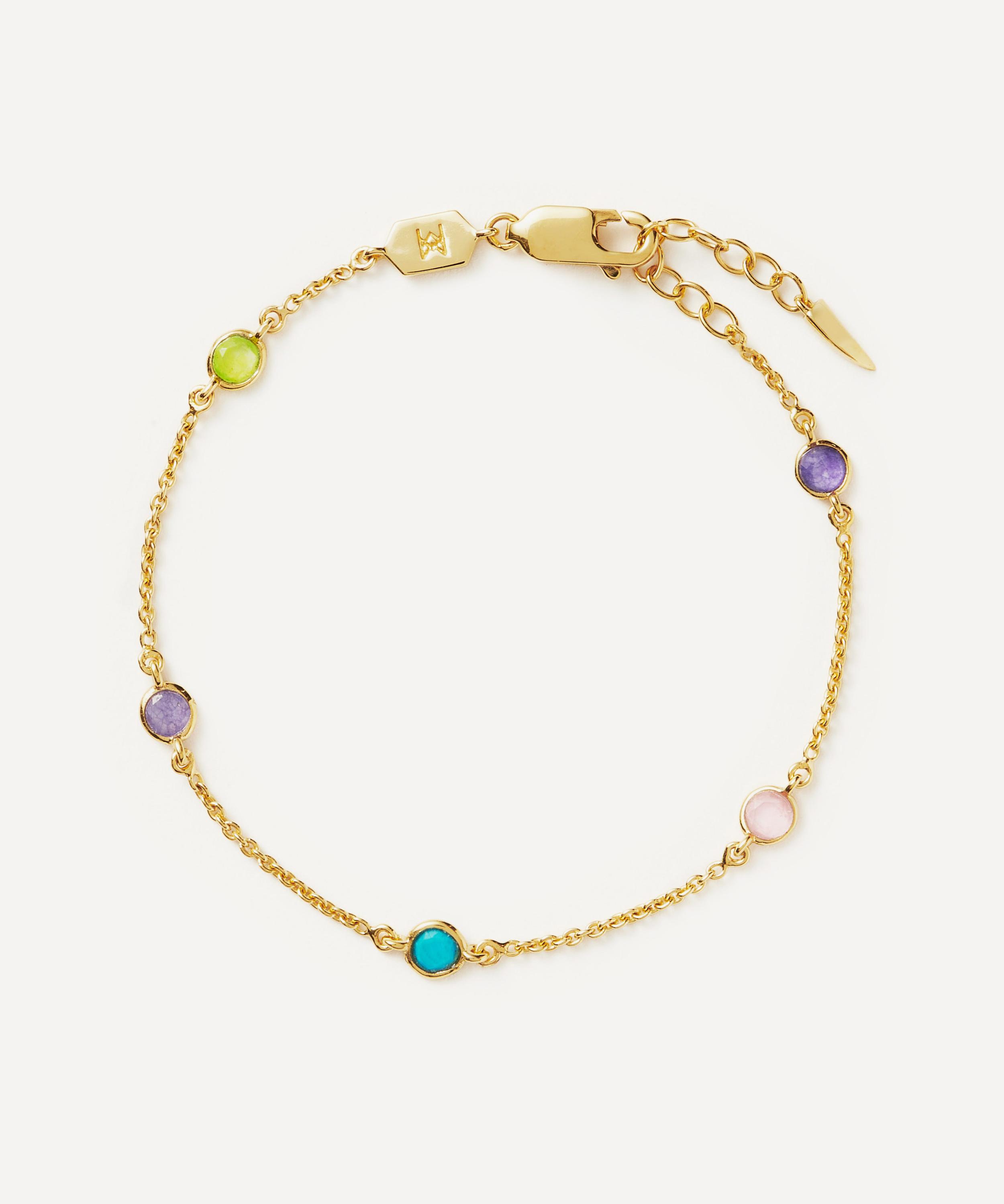 Missoma - 18ct Gold-Plated Vermeil Silver Hot Rocks Multi Gemstone Bracelet image number 