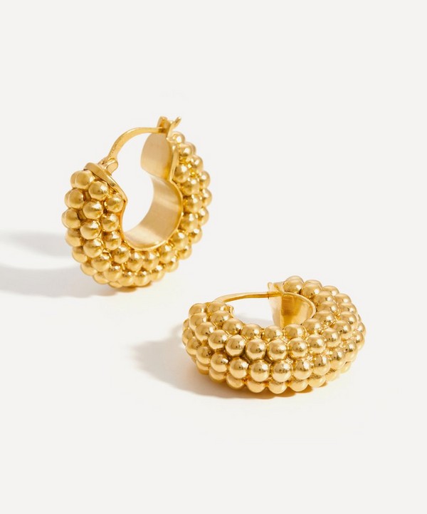 Missoma - 18ct Gold-Plated Baya Hoop Earrings image number null