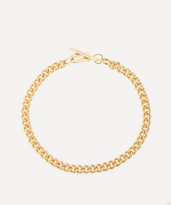 Martha Calvo - 14ct Gold-Plated Lex Toggle Link Chain Necklace image number null