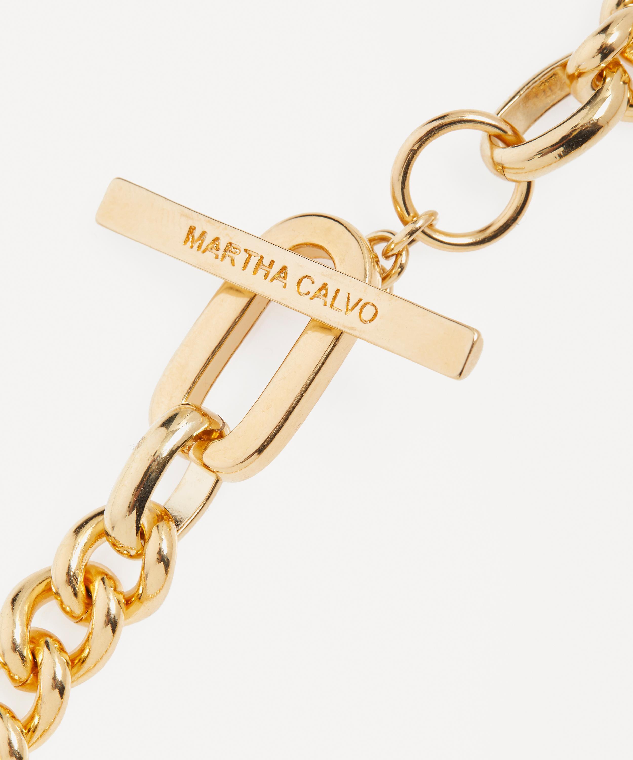 Martha Calvo - 14ct Gold-Plated Lex Toggle Link Chain Necklace image number 2