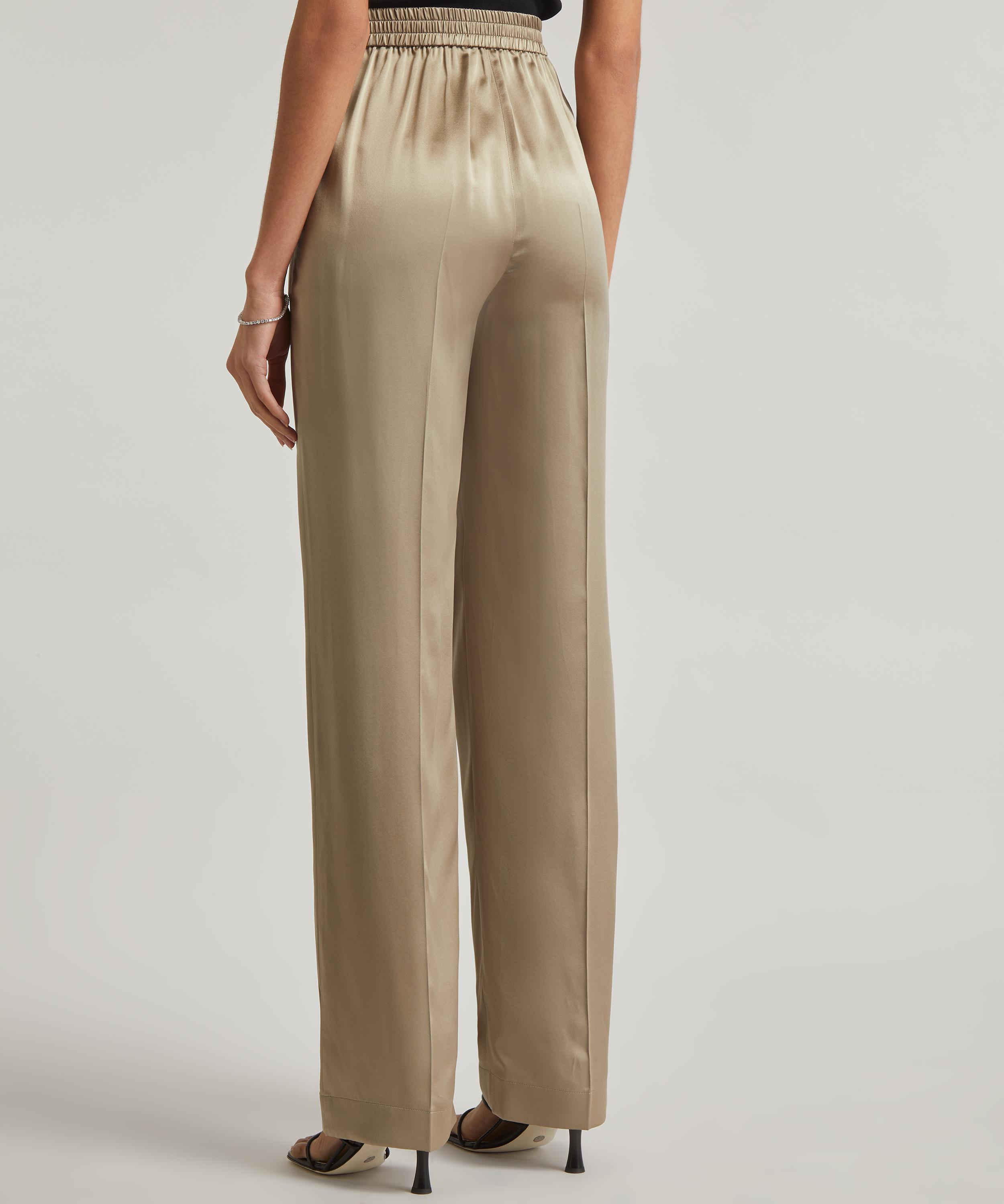 Silk Satin Tova Trousers in Multicolour