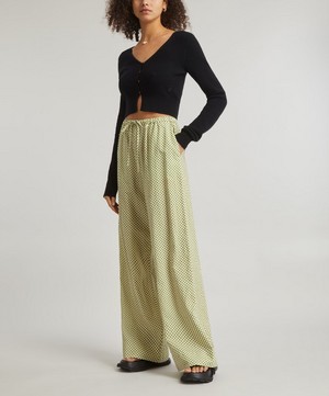 peony - Verde Forever High-Waisted Trousers image number 1