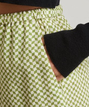 peony - Verde Forever High-Waisted Trousers image number 4