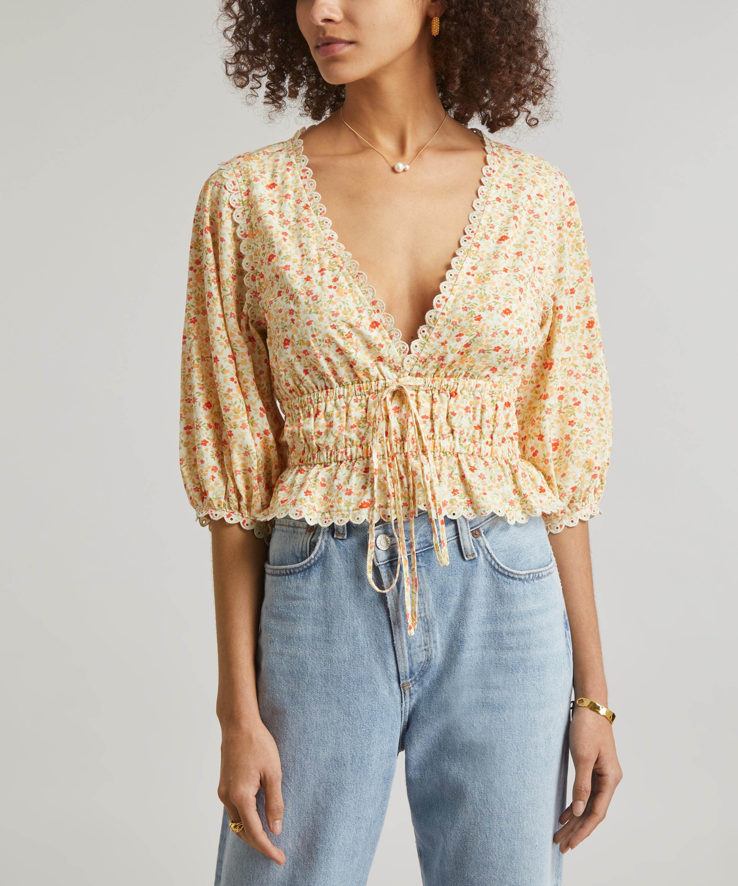 peony - Floret Holiday Blouse image number 2