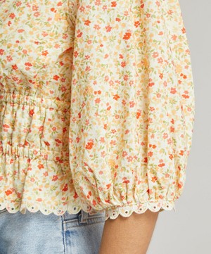 peony - Floret Holiday Blouse image number 4
