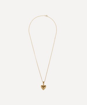Annika Inez - 14ct Gold-Plated Voluptuous Heart Pendant Necklace image number 2