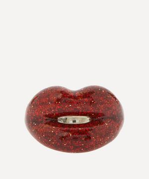 Solange Azagury-Partridge - Glitter Red Hotlips Ring image number 0