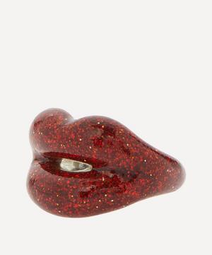 Solange Azagury-Partridge - Glitter Red Hotlips Ring image number 1