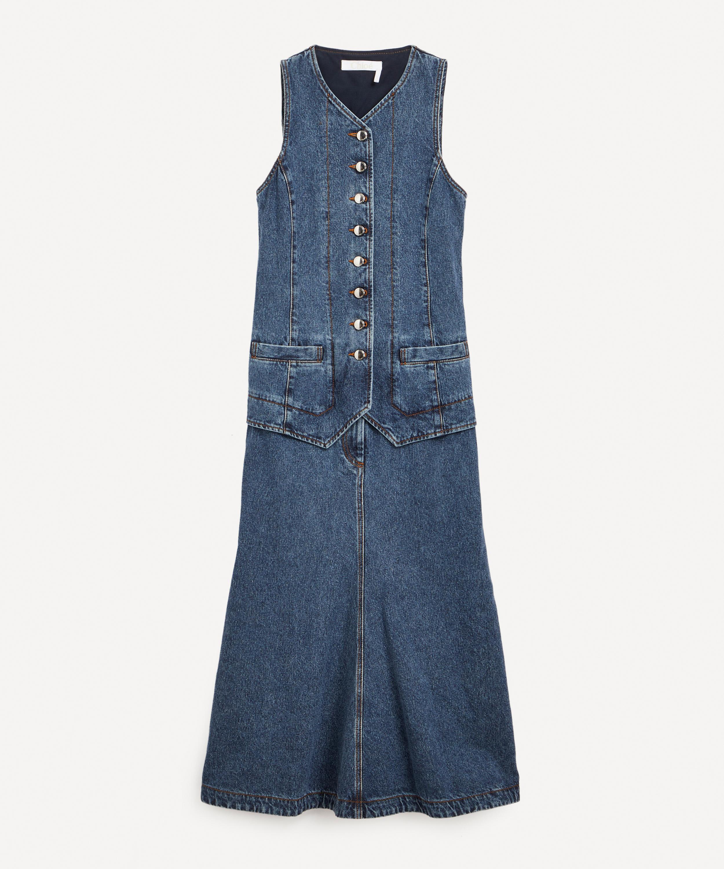 Chloé - Denim Midi-Dress image number 0