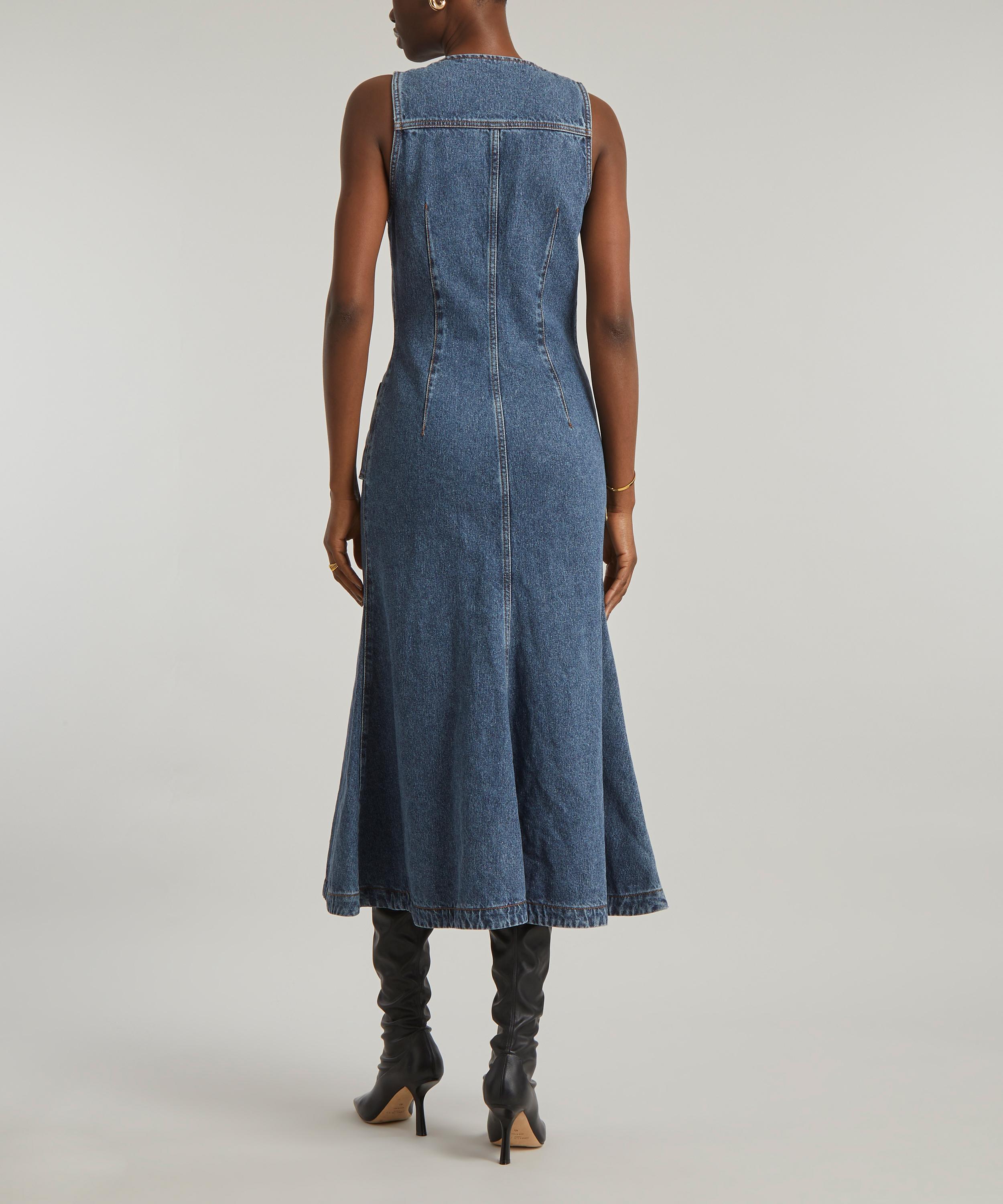 Chloé Denim Midi-Dress