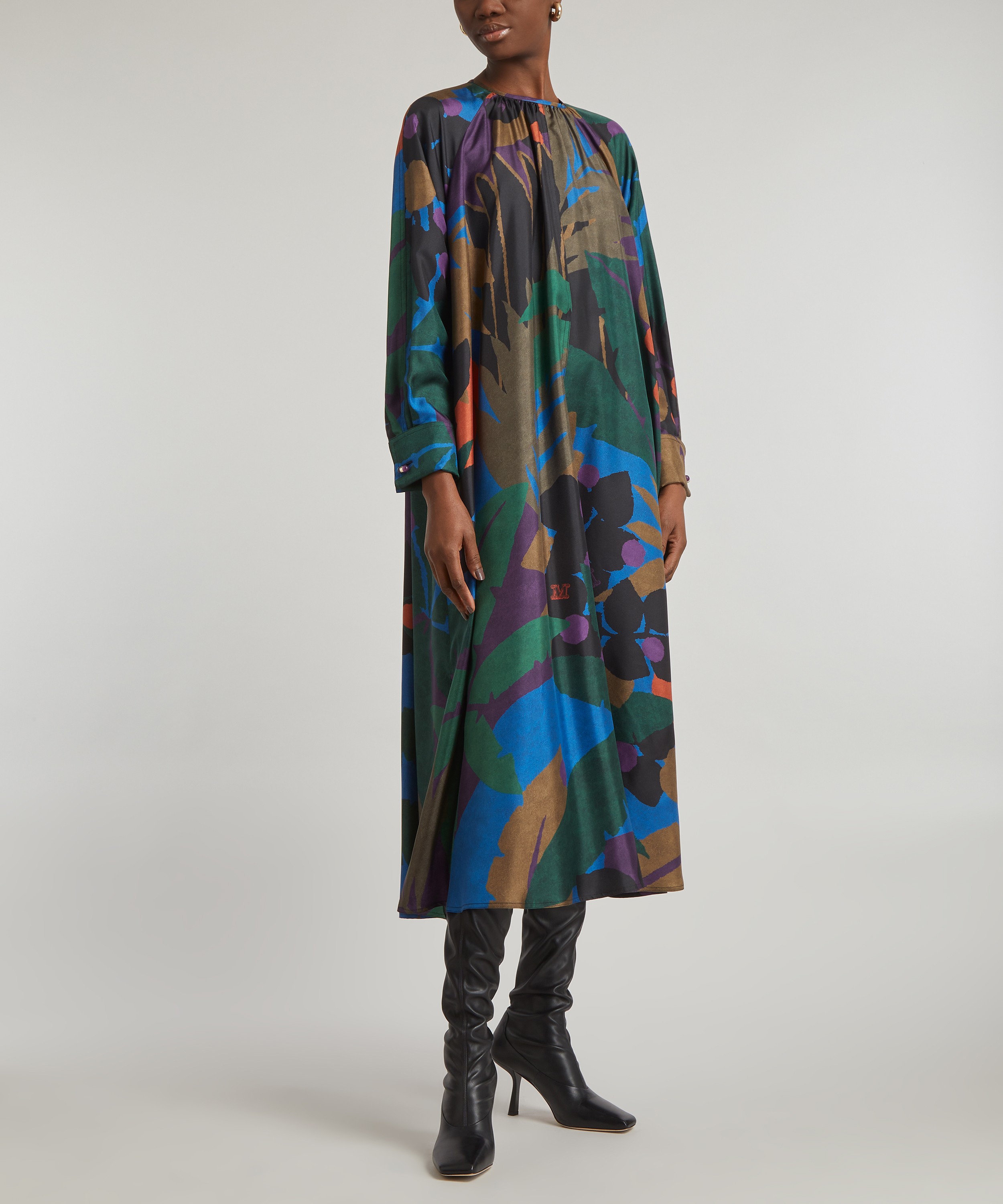 MaxMara - Azzuro Silk Dress image number 2