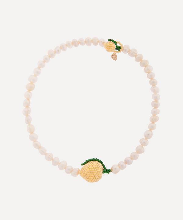 Pura Utz - Pearl Lemon Necklace