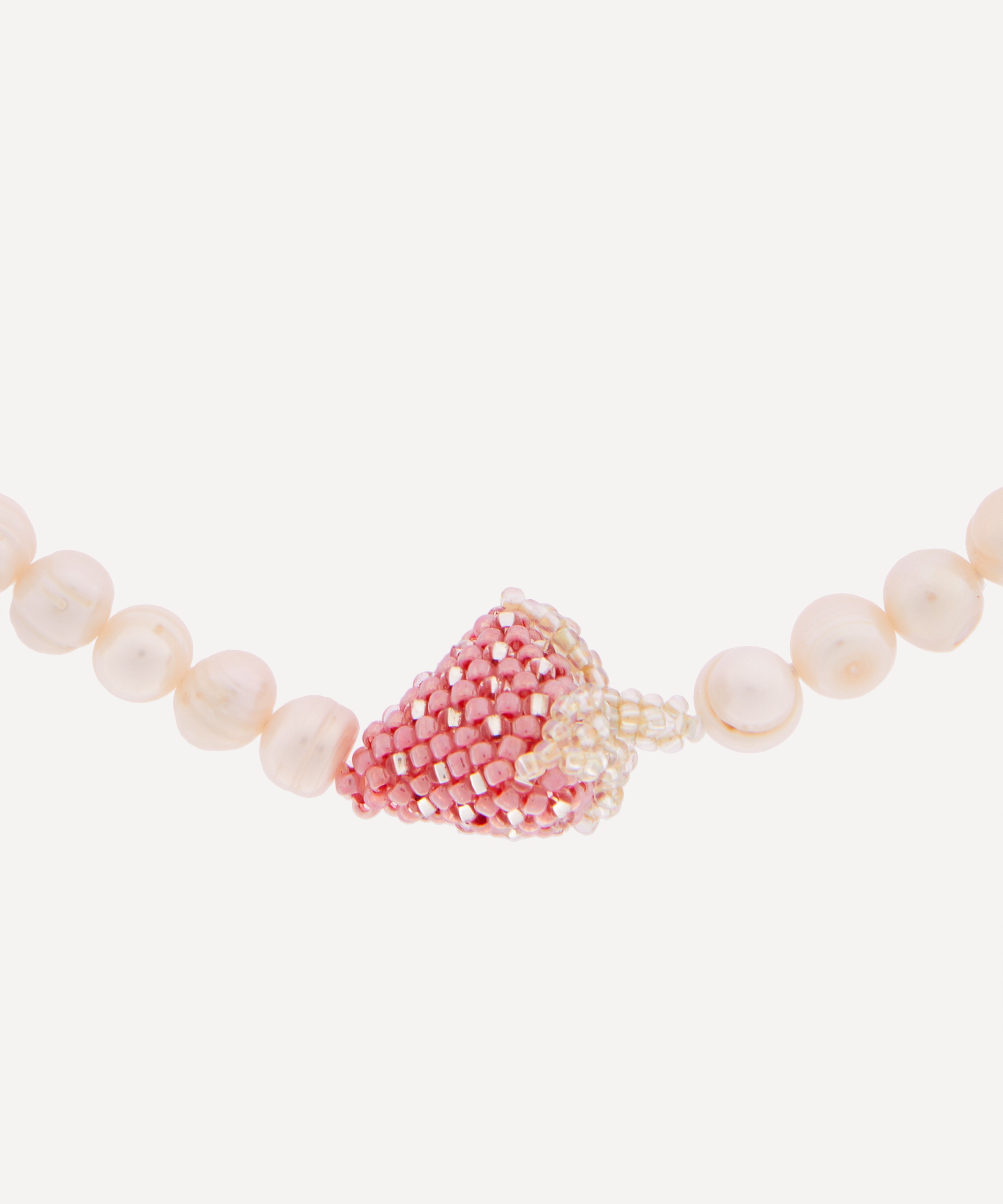 Pura Utz - Pearl Pale Strawberry Necklace image number 1