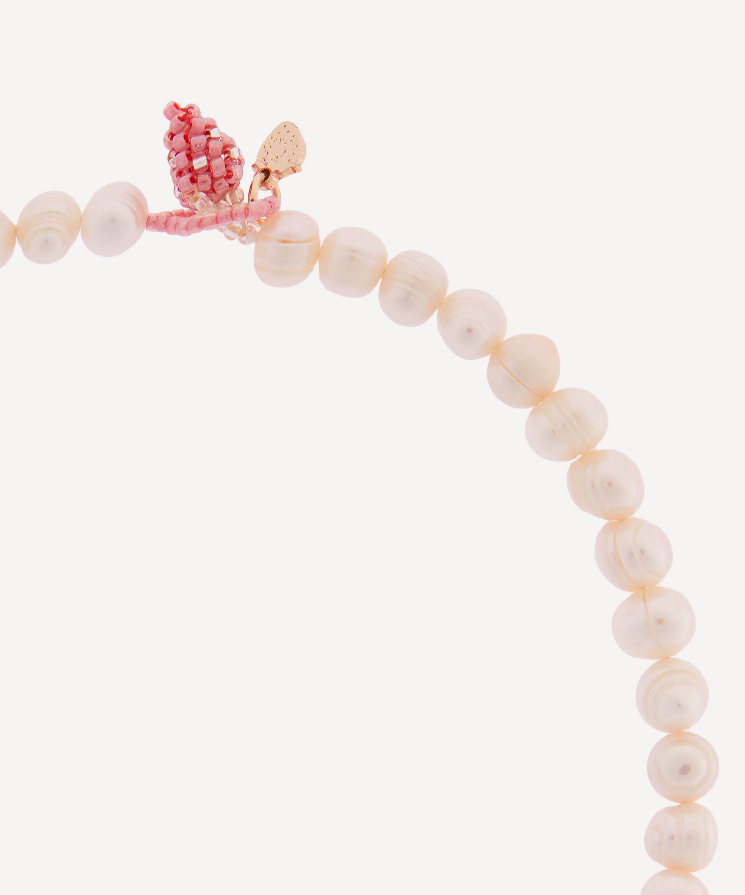 Pura Utz - Pearl Pale Strawberry Necklace image number 2