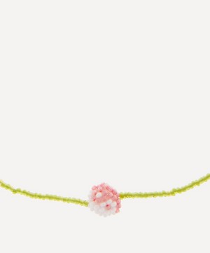 Pura Utz - Simple Green Yin Yang Bead Necklace image number 1