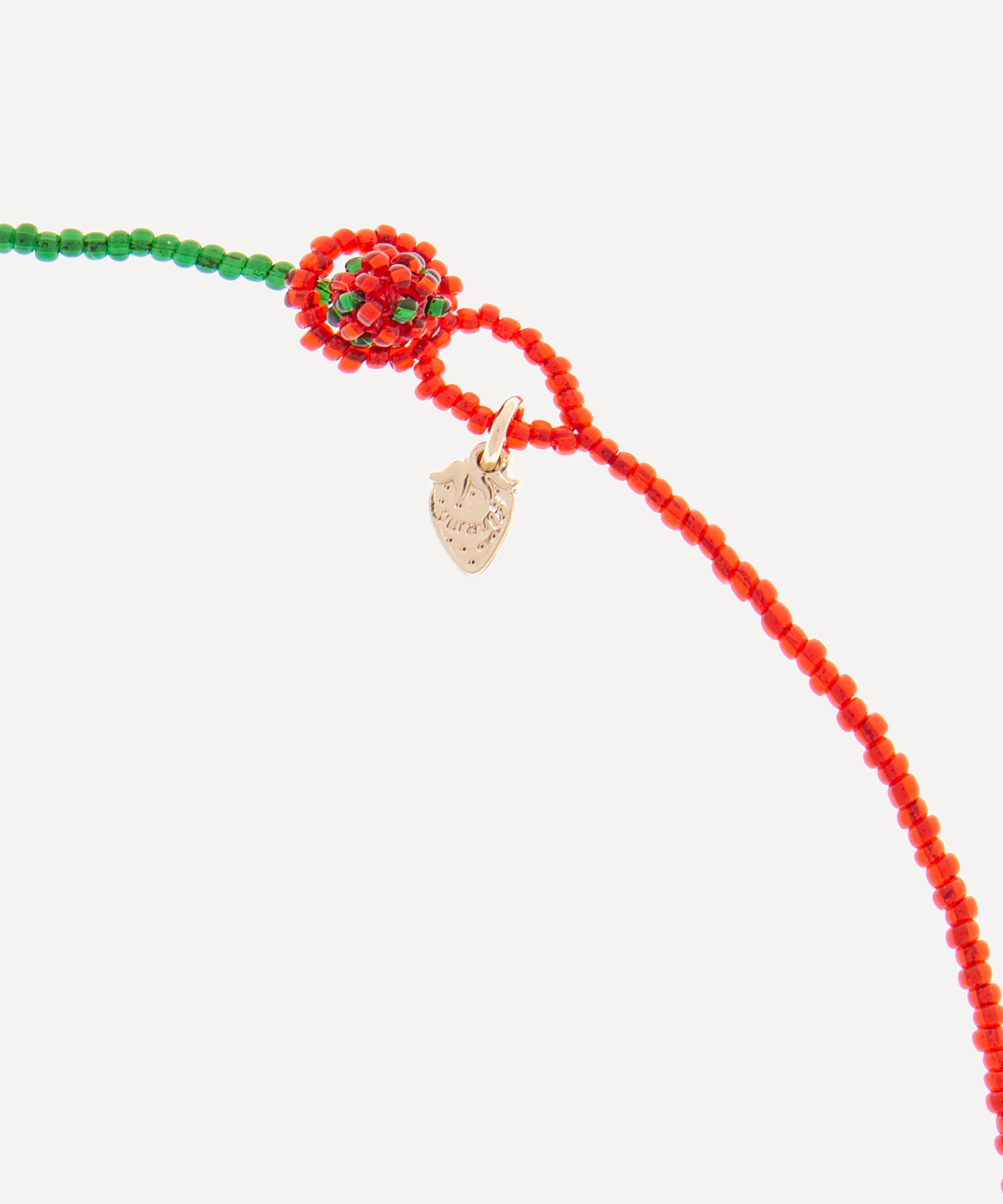 Strawberry bead necklace