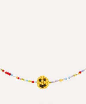 Pura Utz -  Simple Simple Rainbow Bead Necklace Happy Face Simple Simple Rainbow Bead Necklace image number 1