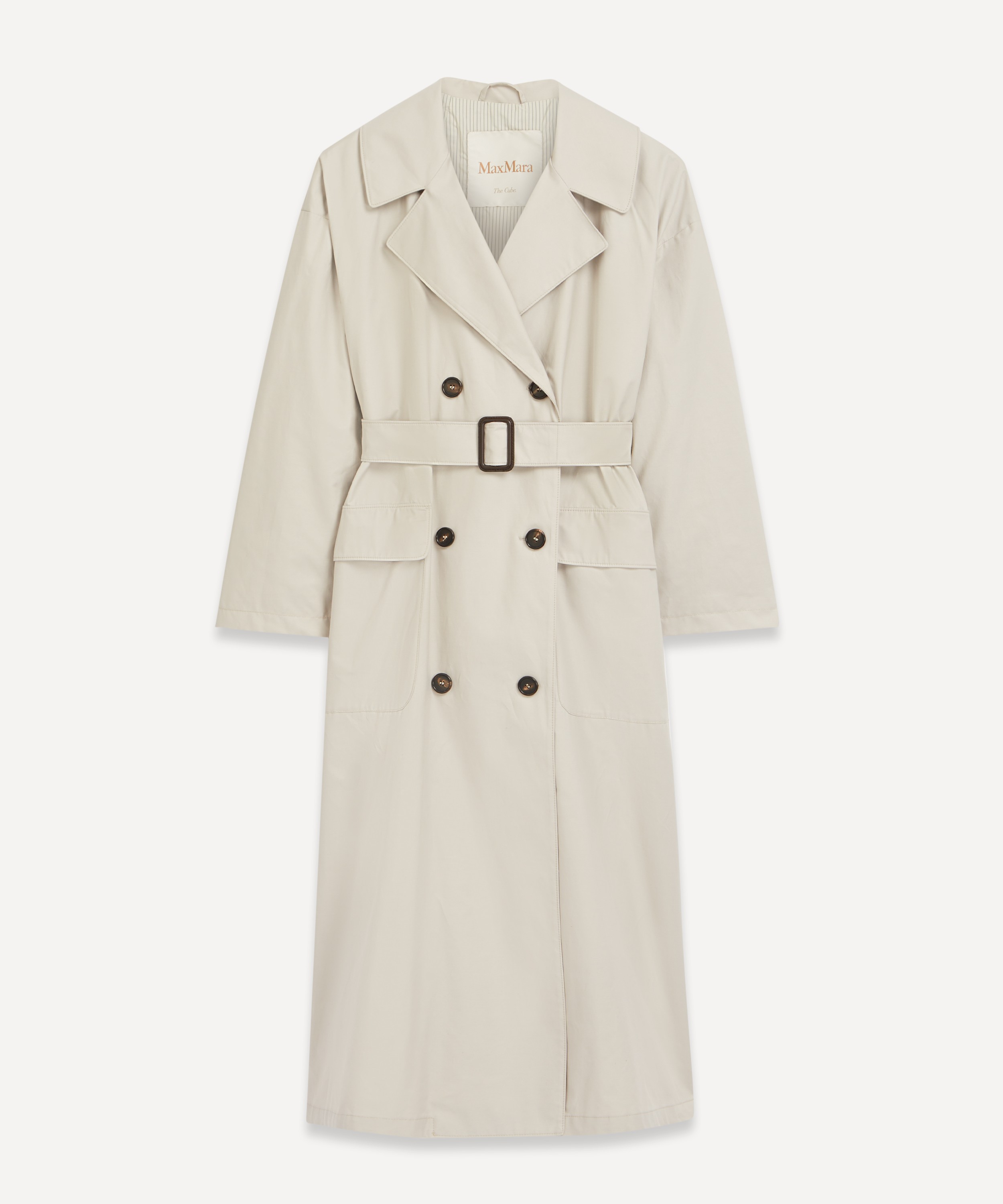 MaxMara - A-Trench Water-Repellent Cotton-Twill Trench Coat image number 0