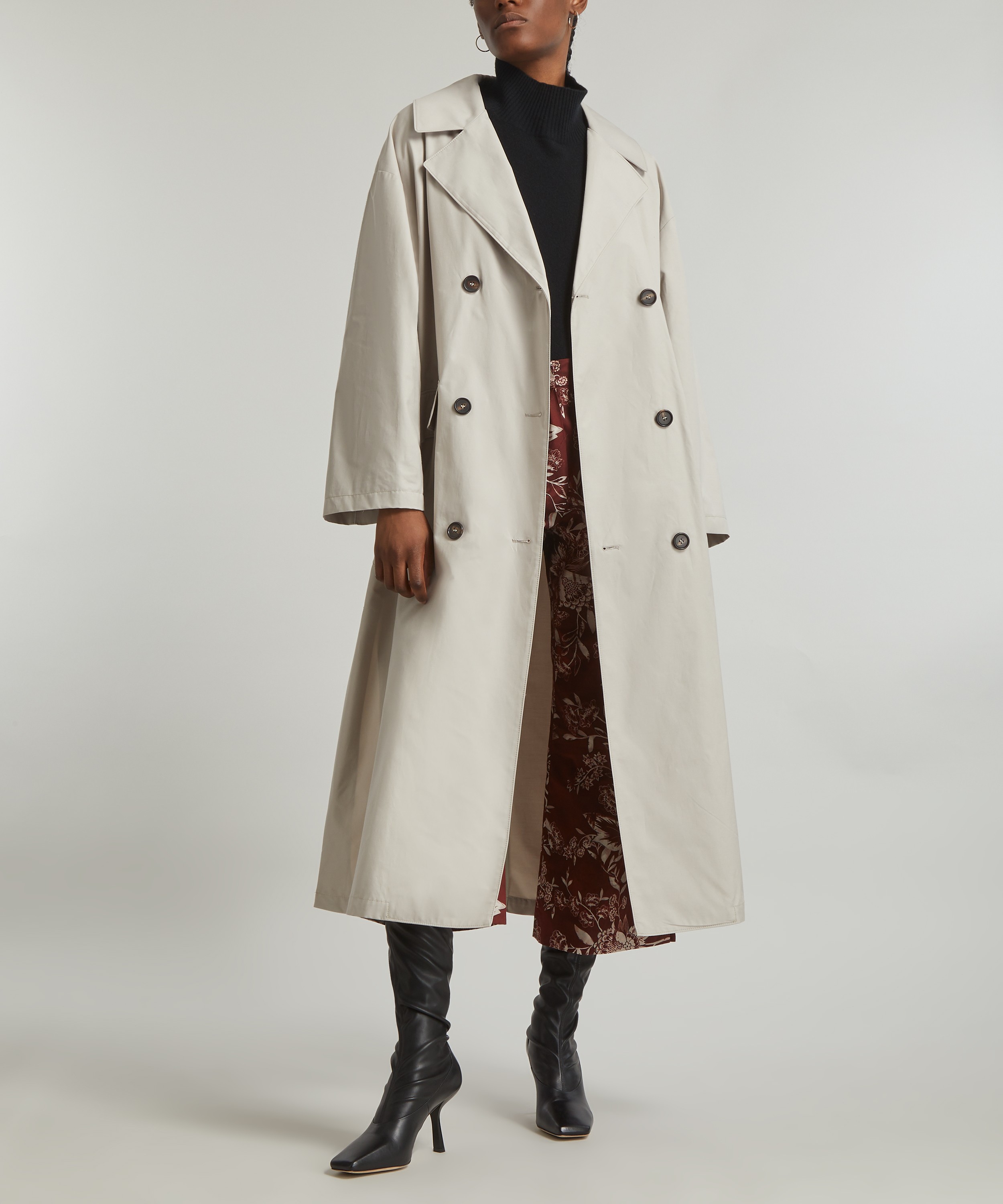MaxMara - A-Trench Water-Repellent Cotton-Twill Trench Coat image number 1