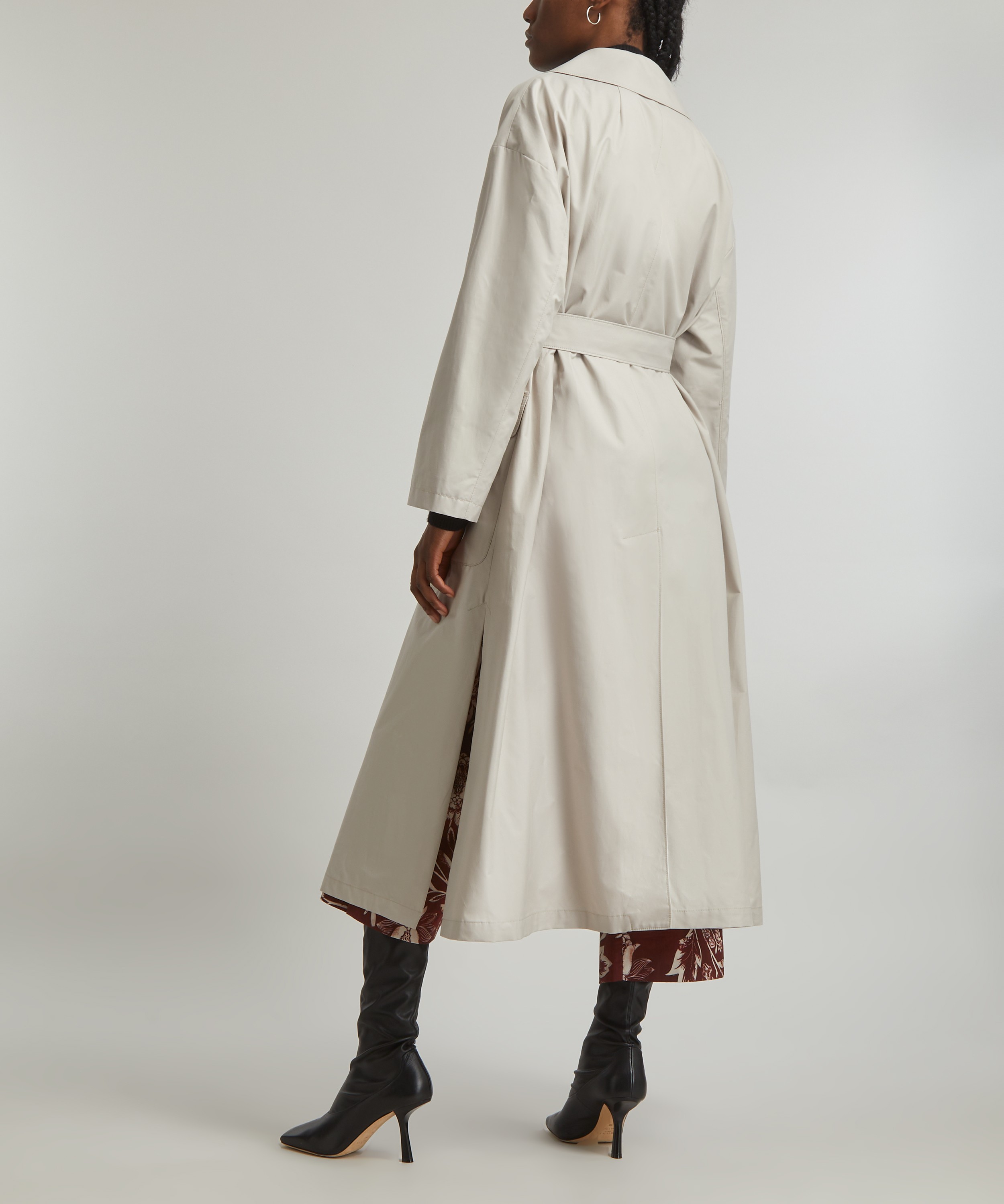 MaxMara - A-Trench Water-Repellent Cotton-Twill Trench Coat image number 3