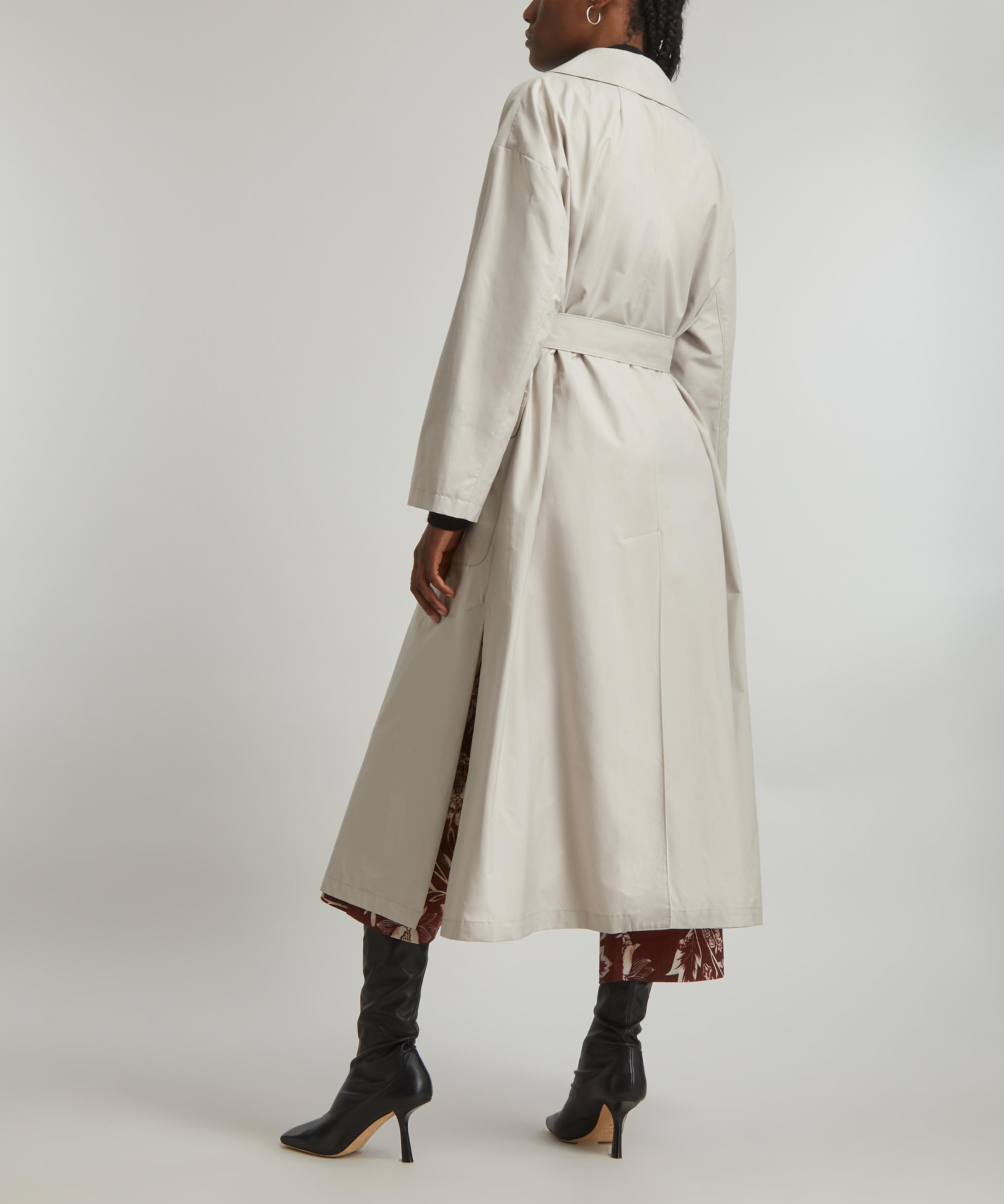 MaxMara A-Trench Water-Repellent Cotton-Twill Trench Coat | Liberty