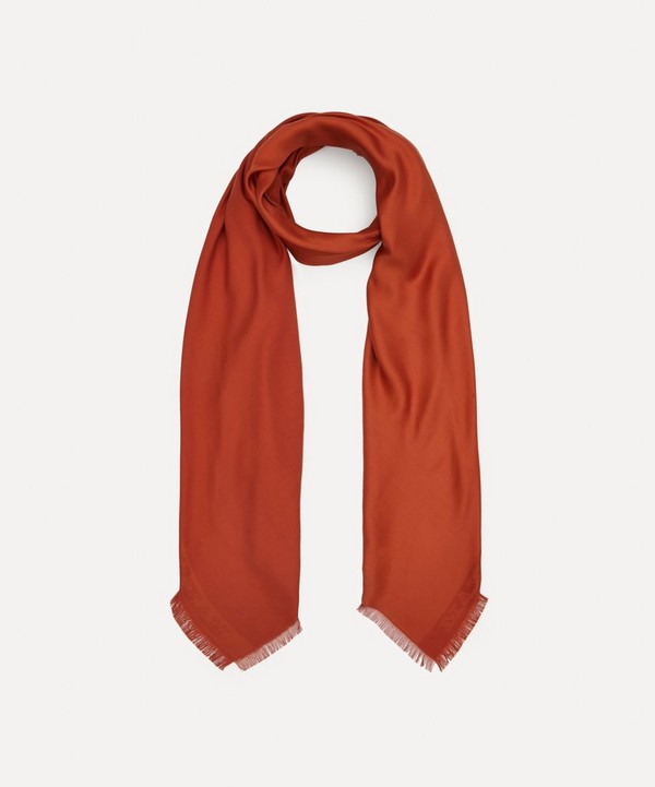 MaxMara - Wales Silk-Blend Stole Scarf image number null
