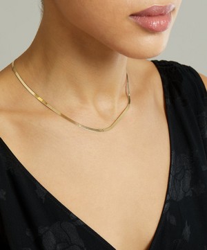 Satomi Kawakita - 14ct Gold Snake Chain Necklace image number 0