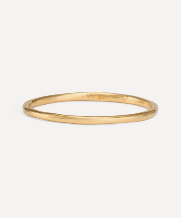 Satomi Kawakita - 18ct Gold Solid Plain Band Ring image number null